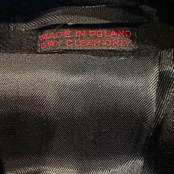 Men’s L44 Cashmere black long coat - Picture 9 of 9